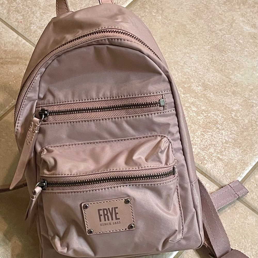Frye backpack purse pink